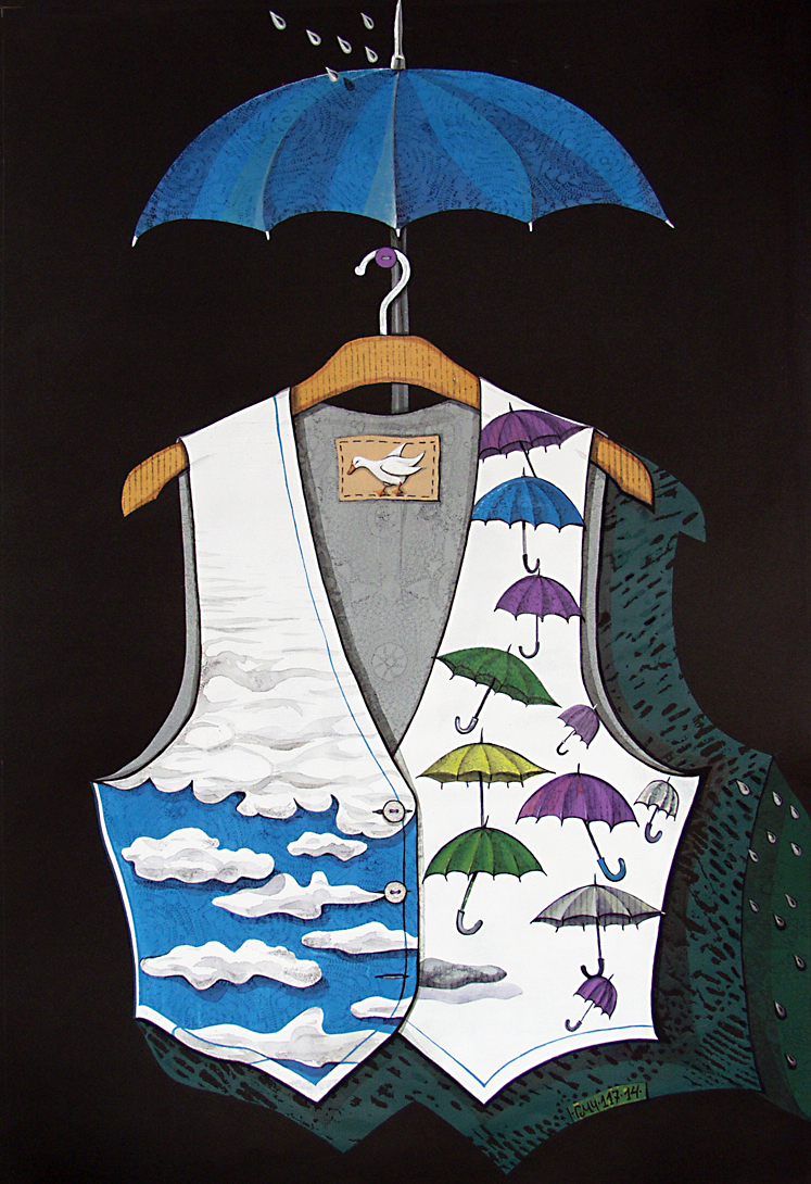 3 64x43 Weather forecast. graphics and watercolor