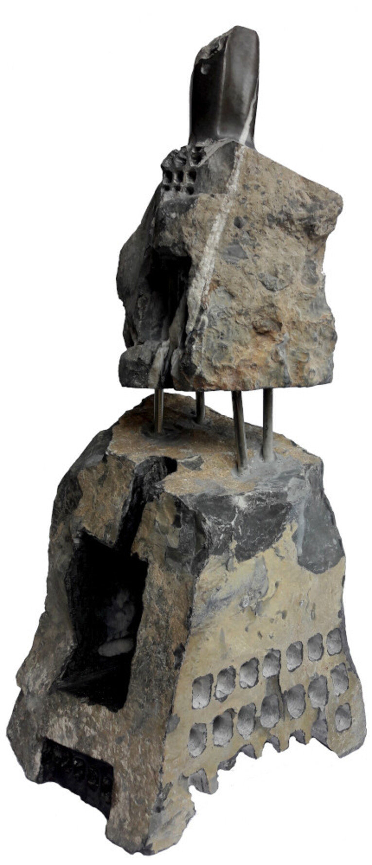 Georgi Marinov Voin VII 45x17x18 cheren mramor w